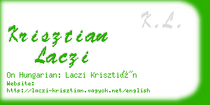 krisztian laczi business card